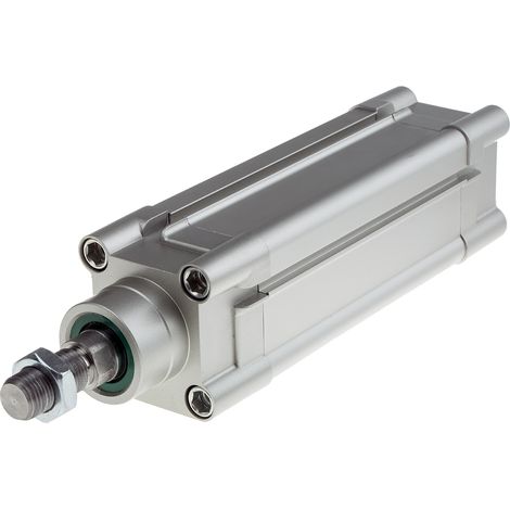 Rs Pro – Vérin profilé pneumatique double action – Course 100 mm – Alésage 50 mm – Amortissement caoutchouc – Dimensions 243x65x65 mm