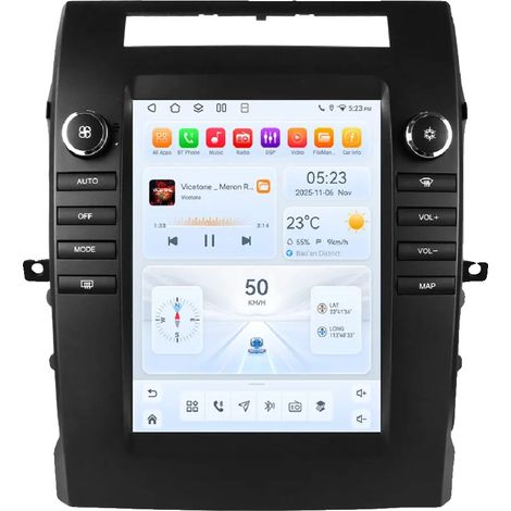 Autoradio, touchscreen, funzioni integrate, compatibile con Toyota Verso 2004-2009, schermo in stile Tesla, GPS, RDS, DSP, 4G, BT, Auto, QS4 (1/2)