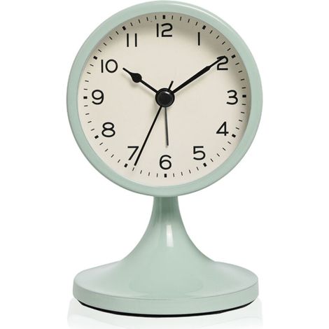 Réveil en métal rétro classique, réveil silencieux sans tic-tac avec veilleuse et fonction snooze