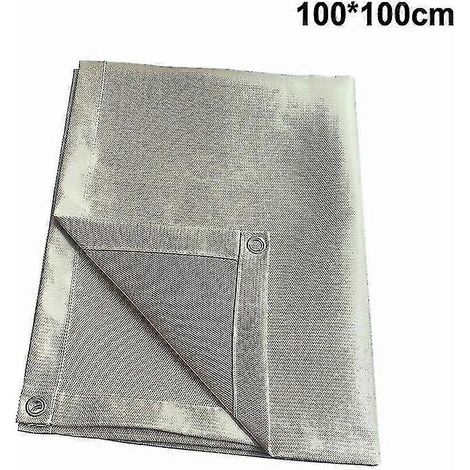 Couverture ignifugée pour soudage résistante au feu et thermique pratique pour barbecue ou soudage - 100 cm x 100 cm (1/3)