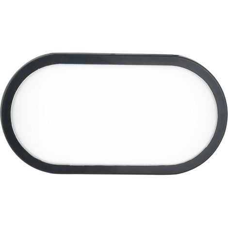 PLAFONIERA LED SHELLY ANTRACITE OVALE 15W1900LM CCT IP65 14 5X7X21 5CM (1/4)