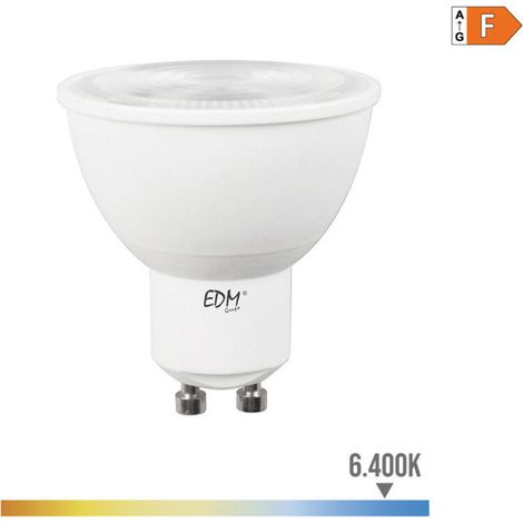 Ampoule LED Dichroïque GU10 7W 550lm 6400K Lumière Froide 45° Ø5x5,5cm