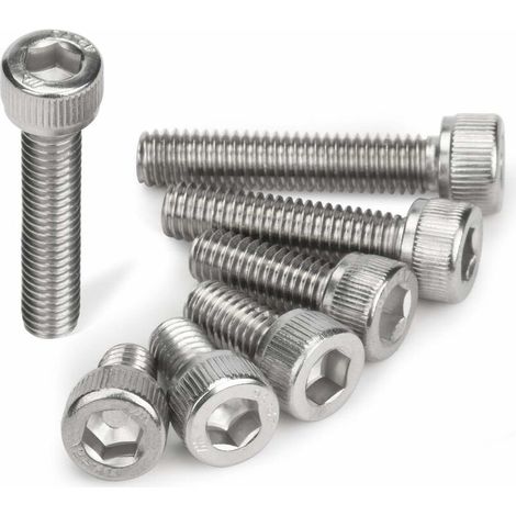 Assortiment de vis à tête hexagonale M616 acier inoxydable,20Pcs (1/5)