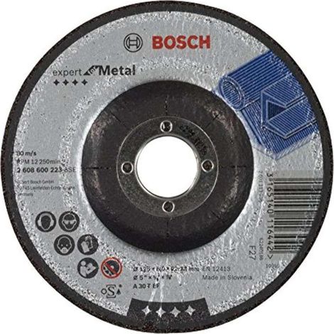 BOSCH 2.608.600.223 Metal grinding disc 125mm x 6mm x 22.23mm