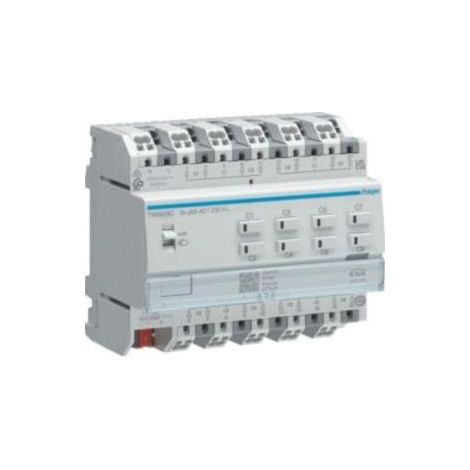 hager Rollladen-/Jalousieaktor 8fach KNX Secure, 230V