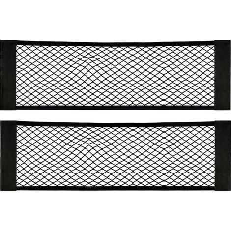 [2 Pack] Filet Coffre Voiture, Filet de Rangement de Coffre, en Nylon, Grande Taille 80 x 25 cm, Bouteilles, épicerie, Rangement Ajouter sur Les organisateurs pour Le Camion de Voiture (1/5)