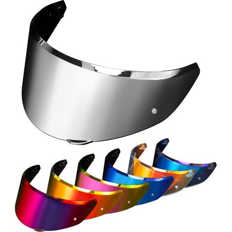 Helmet Visor for New K3 (E2206), Only for K3 Helmet Sizes S/M/L – Tinted Visor Motorcycle Helmet Replacement Accessories (Silver) (1/4)