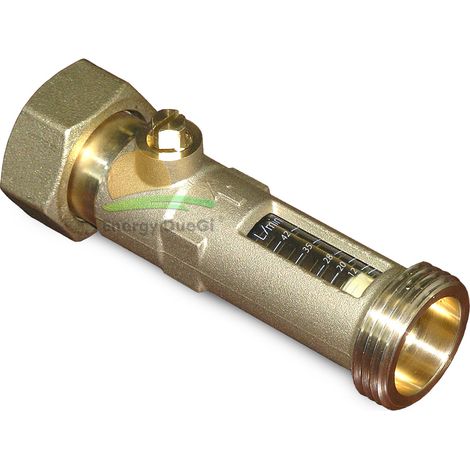 Regolatore di portata con flussimetro 5-42 lt/m 1"1/2 M x 1"1/2 F
