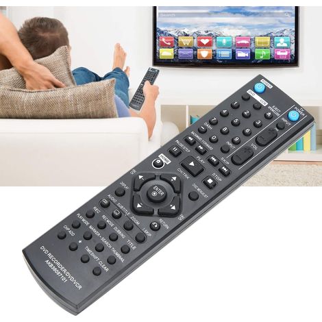 Télécommande pour enregistreur DVD, DVD/magnétoscope/DVDR Remplacement de la télécommande pour LG RC286H / RC297H / RC397H (1/5)