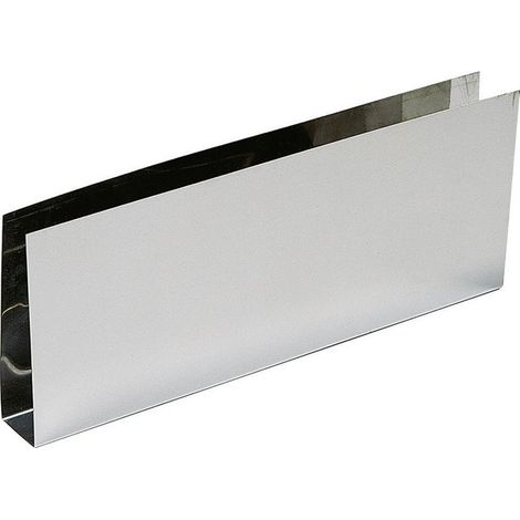 Duval – Plinthe électrique en U 730 x 150 mm – Hauteur 150 mm – Livrée prépercée pour épaisseur de porte 40 mm – Nox brillant