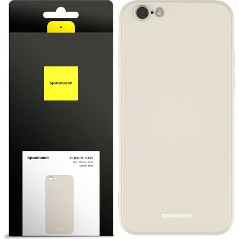 Funda de silicona Spacecase para iPhone 6/6s color hueso (1/5)