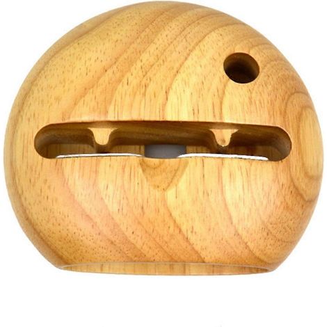 Stück Lautsprecherständer aus Holz, kreativer Handyhalter, polierter Lautsprecher-11.00X11.00X8.00CM (1/4)