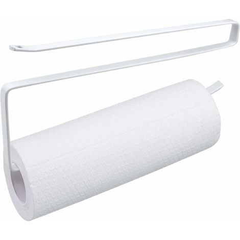 Porte Essuie Tout, Supports pour Papier Essuie Tout, Porte Rouleau de Cuisine, Porte Papier de Cuisine Sans Perçage, Derouleur Sopalin Support pour Rouleau de Papier sous Armoire (1/5)