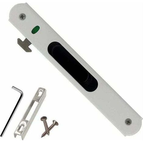 Cerraduras para puertas correderas - Accesorios de cierre de acero inoxidable para puertas y ventanas correderas. (1/4)