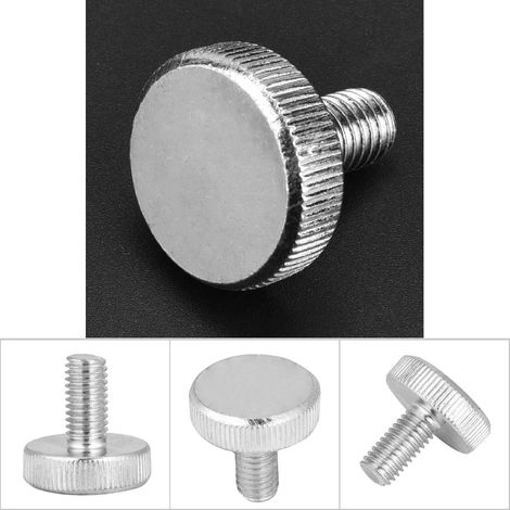 10 vis à oreilles à tête moletée plate en acier au carbone zingué M8 (10 pièces, M8x16) (1/5)