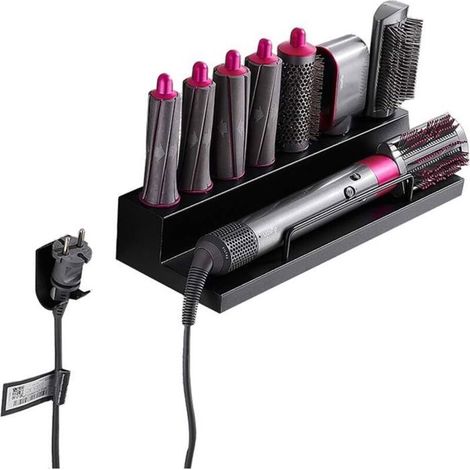 Support de Montage Mural Organisateur Support de Stockage pour Dyson Airwrap Styler Fer à friser Baguette barils brosses-Fei Yu (1/5)