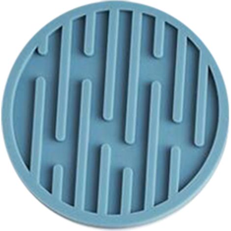 6 sottobicchieri rotondi in silicone, resistenti al calore, adatti per tazze da tè, tazze da caffè e tavoli - Verde (1/3)
