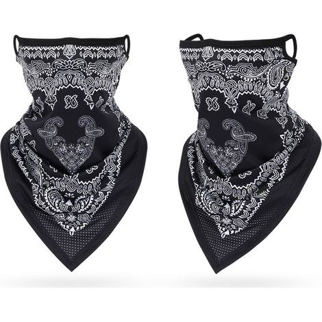 Cagoule de ski - Protection de nuque pour casque de moto - Demi-masque à séchage rapide - Masque de moto - Masque coupe-vent (1/3)