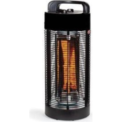 Chauffage Électrique De Table - 1200 W - Pour Terrasse Extérieure - Quartz - IPX4 - Ø 220 X 560 Mm - 1 Pièce (1/2)