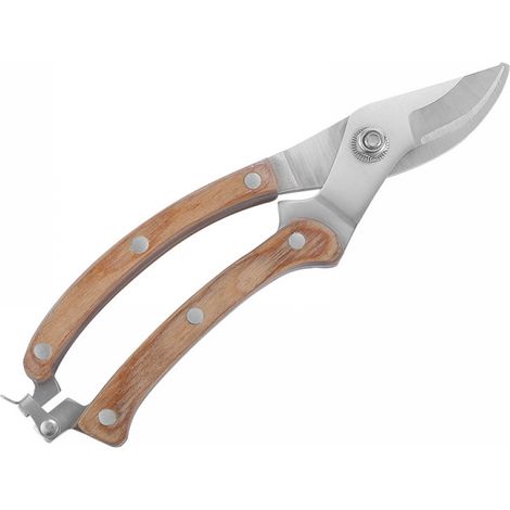 Filiyano – kit de ciseaux de – Sécateur à manche en bois, kit de ciseaux de jardin, ciseaux à plantes, ciseaux à fleurs, sécateur, 20,5 x 4,5 cm (1/5)