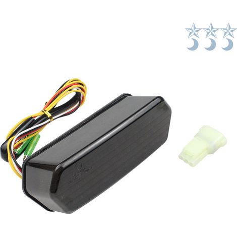 LED brake lights with turn signals and taillights for MSX125, CBR650F and CTX700 motorcycles. (1/5)