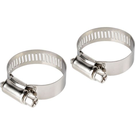 Fascette stringitubo in acciaio inox - set 2 pz - ↔ 12 mm - Ø 21-38 mm
