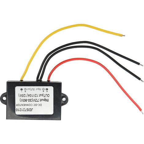 Convertisseur DC DC 72V vers 12V 10A Module Alimentation IP67 Étanche pour Véhicule Électrique Équipement Médical Télécommunication (1/5)