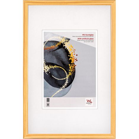 walther design Select HSX040H Cornice de foto de legno with vetro acrilico de 30 x 40 cm, naturale