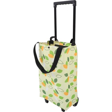 Sac de courses pliable et portable KICHOUSE , grande capacité , avec roulettes , en matière synthéti (1/5)