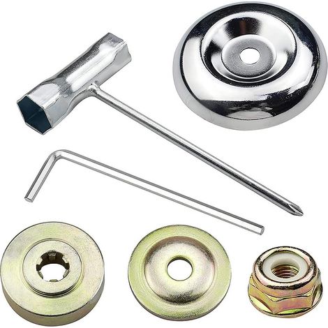 6 pièces Kit de Lames de débroussailleuse Accessoires de débroussailleuse en métal universels pour Tondeuse à Gazon débroussailleuse (1/5)