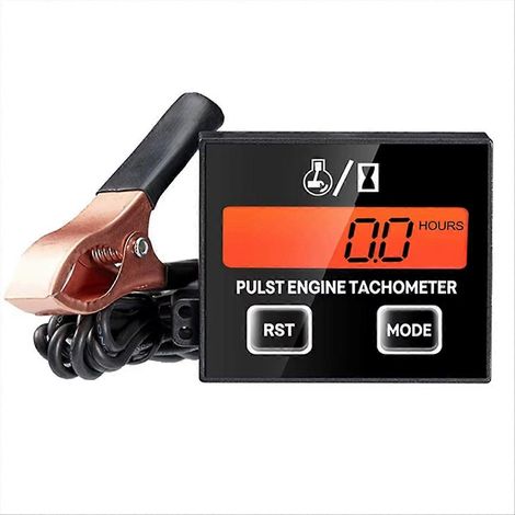 Drehzahlmesser für Motorrad, Quad, Rasenmäher, Benzinmotor, Zündkerzen, wasserdichter LCD-Bildschirm (1/5)