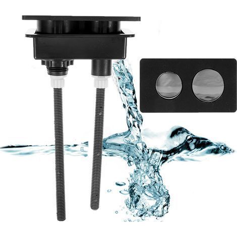 Bouton De Réservoir De Toilette Interrupteur De Réservoir Pour Toilettes Bouton De Toilette De Salle De Bain Boutons De Toilettes Doubles Robinet De Réservoir D'eau Abdos (1/4)