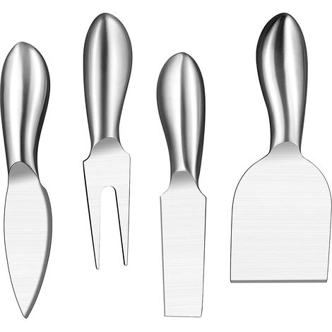 Couteau A Fromage - En Acier Inoxydable - Pour Plateau De Charcuterie Et Apéritif - Lot De 4