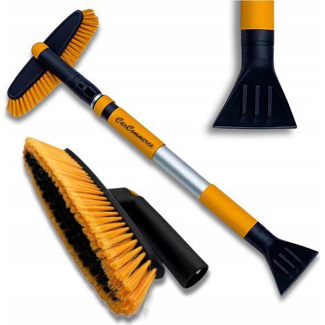Raspador de hielo telescópico con cepillo para quitar la nieve, largo (1/5)