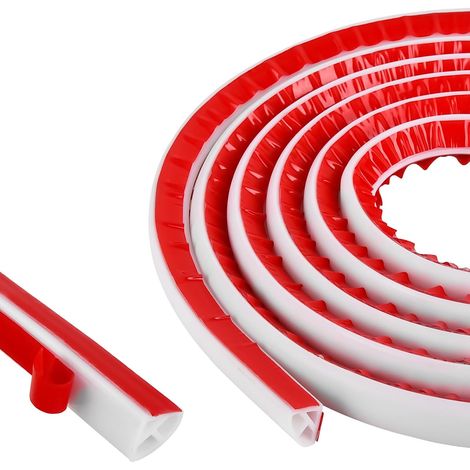 Moulures de plafond flexibles autocollantes en silicone - Pour intérieur poreux - Triangle - Pour moulures de finition, plan de travail de cuisine, bords de carrelage (6 m, 0,6 x 0,6 pouces) (1/5)