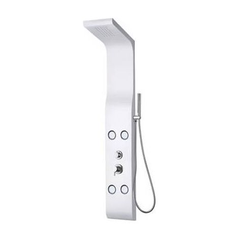 PANNEAU DE DOUCHE MULTIFONCTION MODÈLE KALAMOS Dimensions : Blanc mat