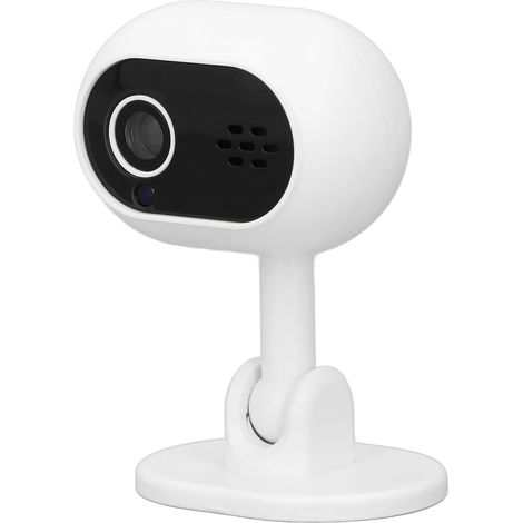 Caméra Intérieure, Caméra de sécurité Domestique 1080P, Expérience Visuelle Améliorée, Conversation Bidirectionnelle, Accès à Distance, Nocturne Infrarouge Automatique, (White)