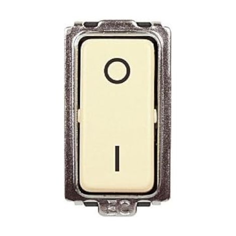 Modulo interruttore bipolare, serie Tondò, bianco, compatibile con serie BTicino Magic - Elettrocanali ECL2509