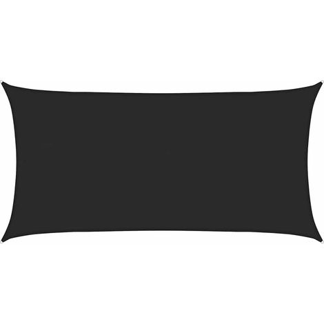 Maison Exclusive - Sonnensegel 160 g/m² Schwarz 4x7 m HDPE (1/5)