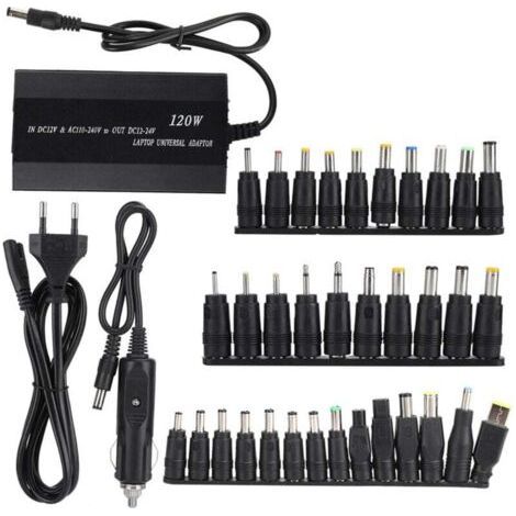 90W Universal Laptop Power Adapter for Home/Car Use with 34 DC Connectors (110-240V) (EU Plug) (1/4)
