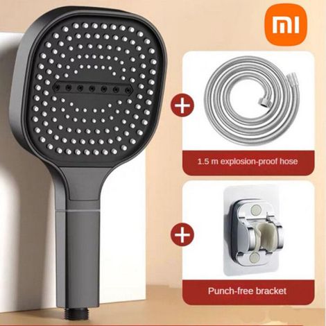 Pomme De Douche - 13 Cm - 3 Modes Réglables - Haute Pression - Filtre Intégré - Salle De Bain - 1 Pièce