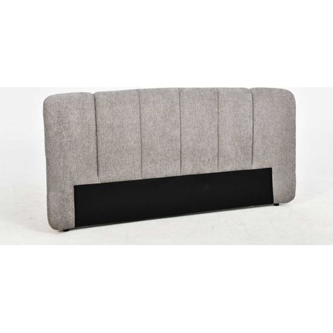 Amadeus - Tête de lit en tissu taupe L238 cm Curve (1/4)