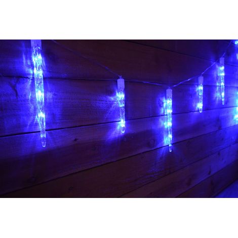 Premier 6.9m / 24 Chaser Icicle Shape Blue LED Christmas Lights Indoor / Outdoor (1/5)