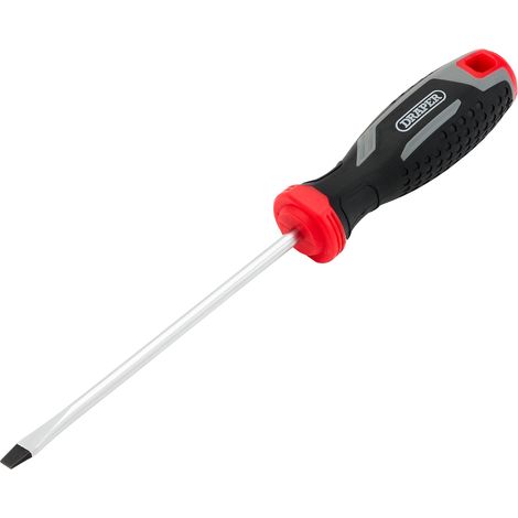 Draper SL5.5X125MM Slotted Soft Grip Screwdriver – Precision Flat-Head Screwdriver for Professional and DIY Use