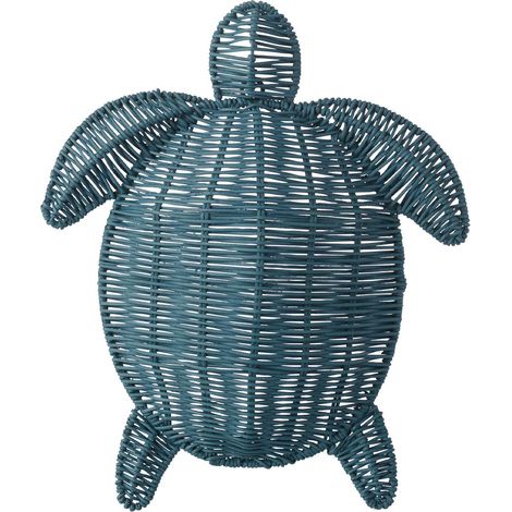 Déco Murale Tortue "Porfirio" 31cm Bleu Foncé