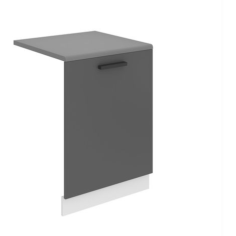 BELINI  Habillage de Porte Lave Vaisselle  Meuble Lave Vaiselle I Accessoire pour Lave-Vaisselle Cuisine  1,6 x 60 x 71,5 cm I Couleur: Argent Mat (1/4)