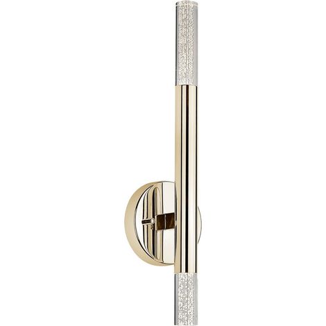 Zumaline ONE Up Down Integrierte LED-Wandleuchte, französisches Gold, 3000 K, 900 lm