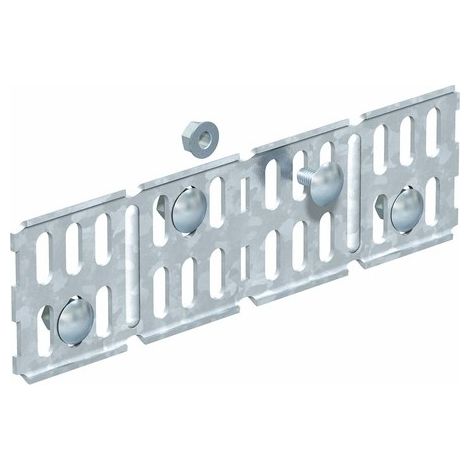 OBO Bettermann Giunto longitudinale e angolare per canalina portacavi, orizzontale 60x200 acciaio zincato a nastro, 6067115