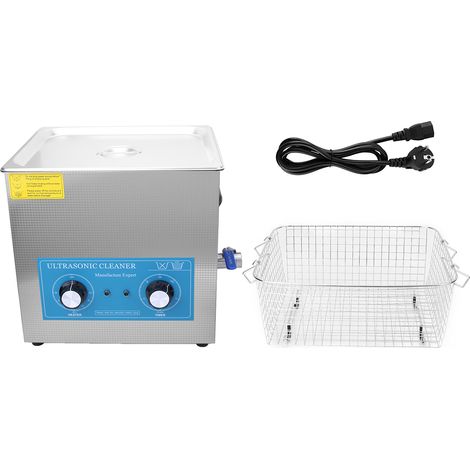 Nettoyeur Ultrasonique 410HT 10L Minuterie Mécanique Chauffage Machine de Nettoyage à Ultrasons Prise UE 200-240V (1/5)