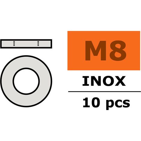 Revtec - Washer - M8 - Inox - 10 pcs